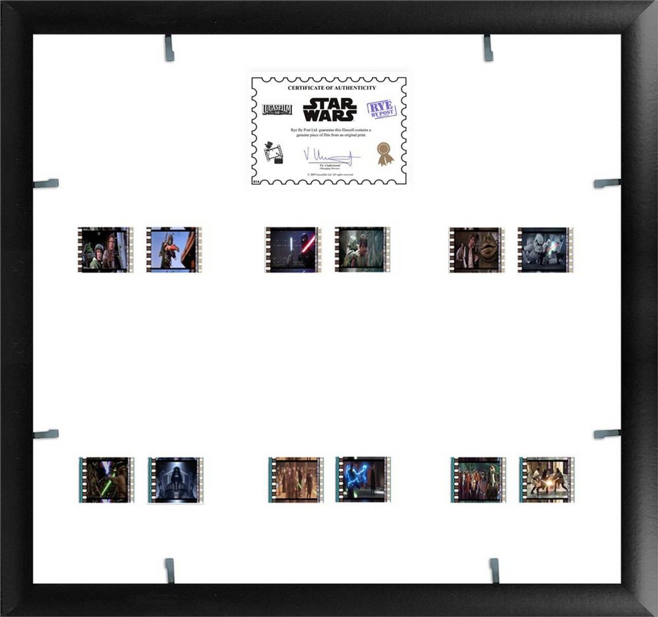Star Wars Episodes 1 to 6 Framed Film Cell Montage - DaVinci Emporium