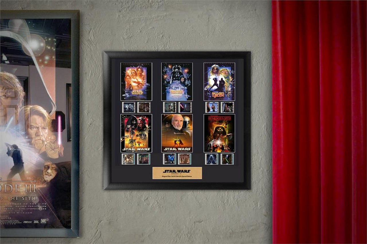 https://cdn11.bigcommerce.com/s-rmoyg9wwxo/images/stencil/1280x1280/products/2394/7568/star-wars-episodes-one-to-six-framed-film-cell-montage-presentation-on-wall-2__52005.1659656319.jpg?c=2