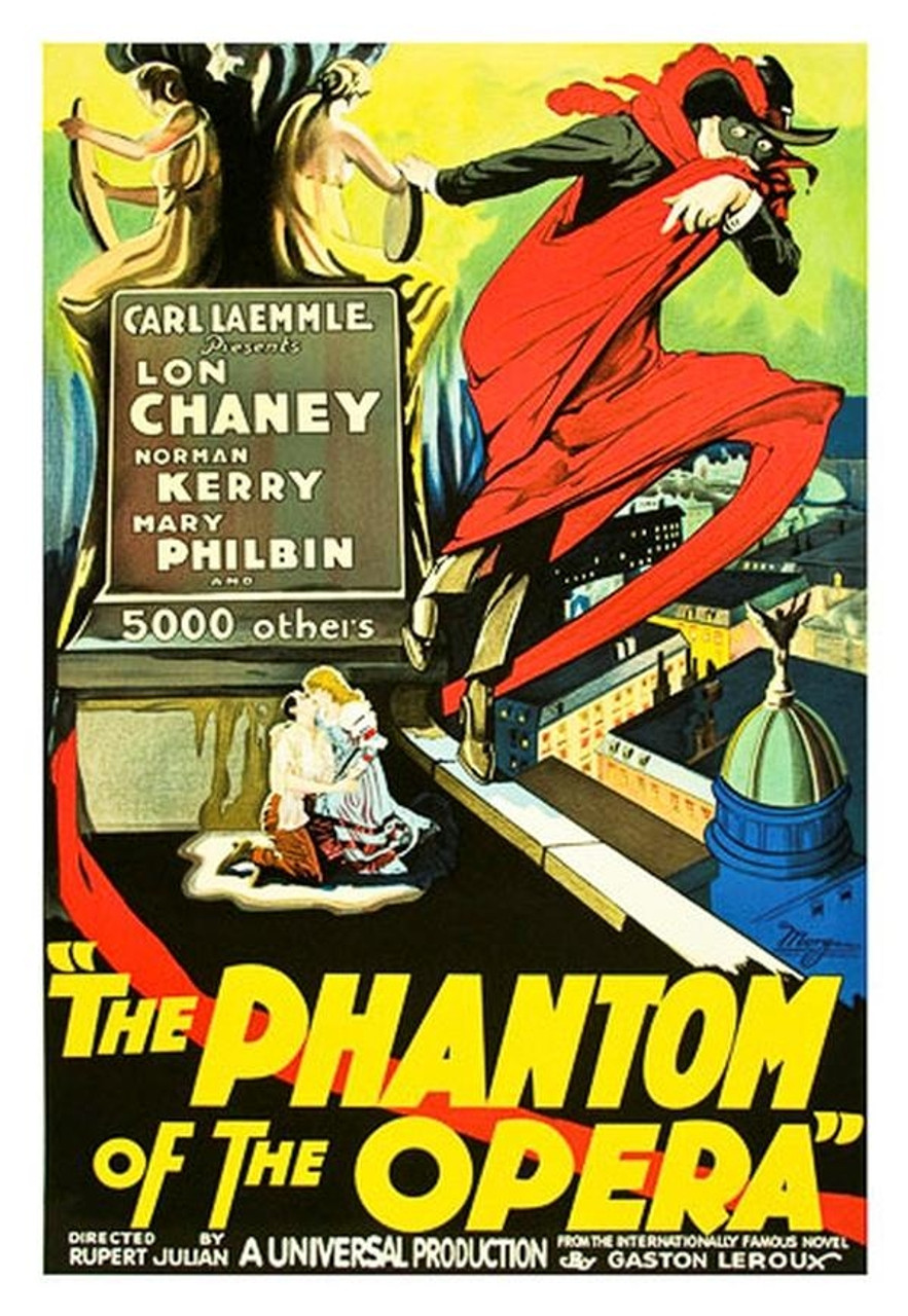 The Phantom of the Opera 1925 Movie Poster Lithograph