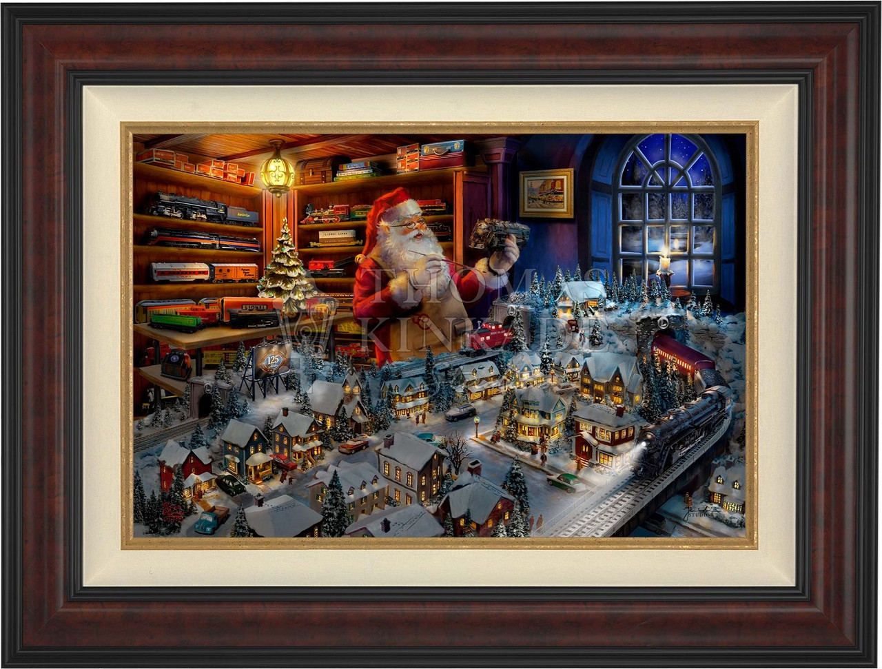 Santa's Final Touch A Lionel Legacy Limited Edition Canvas