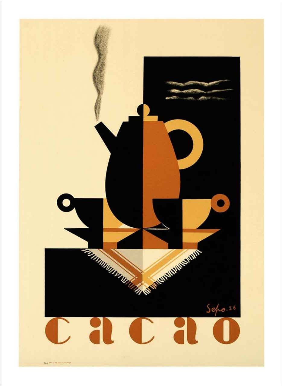 Cacao 1926 Poster Lithograph