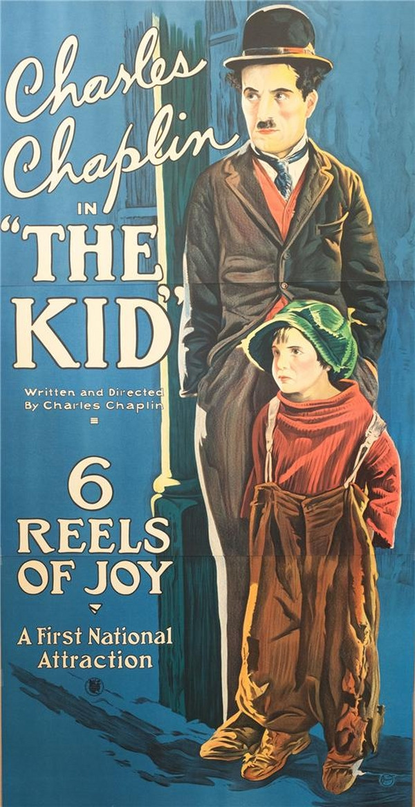 Charlie Chaplin In The Kid 1921 3 Sheet Movie Poster Lithograph Charlie Chaplin In The Kid 1921 3 Sheet Movie Poster Lithograph