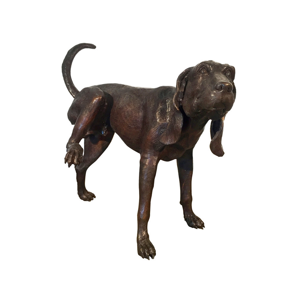 Bronze Dog Peeing Fountain Sculpture DaVinci Emporium