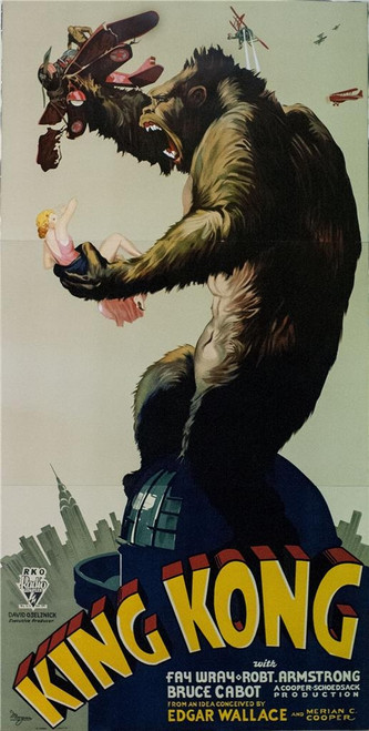 King Kong 3 Sheet Fine Art Lithograph King Kong 3 Sheet Fine Art Lithograph