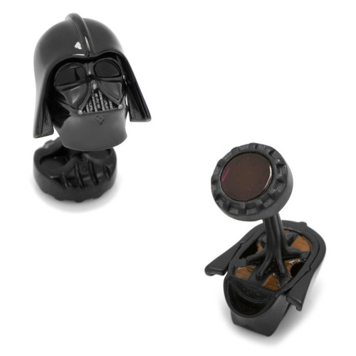 Luxe Darth Vader Cufflinks with Black Onyx