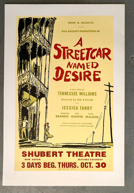 A Streetcar Named Desire Playbill Poster Lithograph