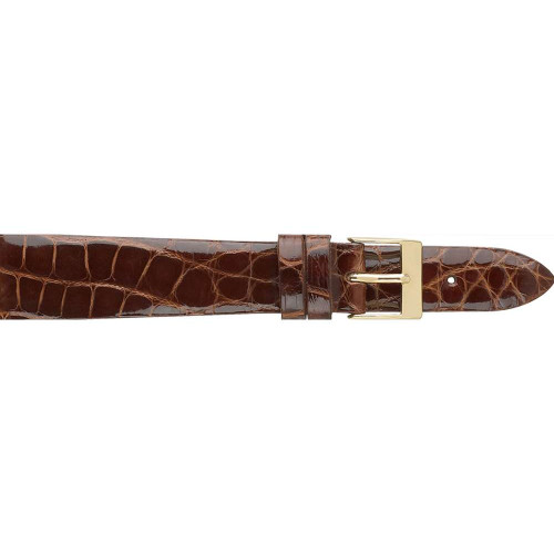 Polished Genuine Louisiana Alligator Watch Strap - DaVinci Emporium