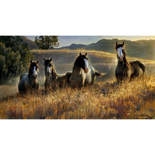 Amazing Gray's III Limited Edition Giclée on Canvas by Nancy Glazier