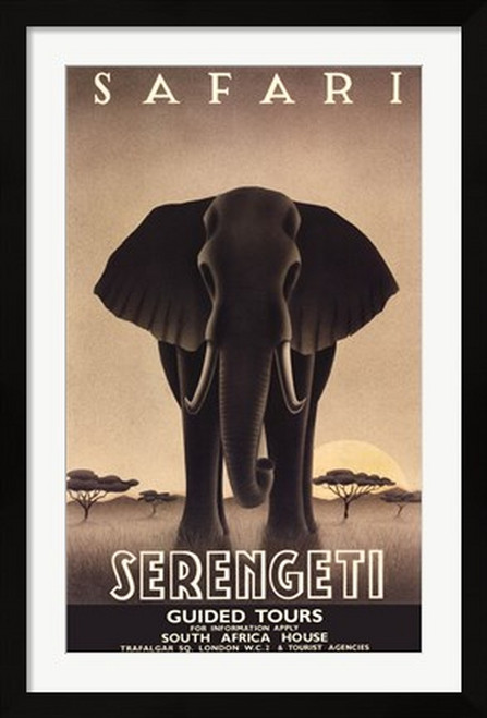 Serengeti Framed Fine Art Poster Print by Steve Forney