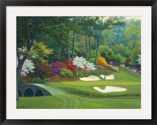 Augusta on the 12th Hole Framed Fine Art Print by Charles White