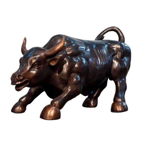 Bronze Medium Wall Street Bull Sculpture