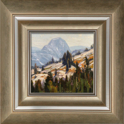 Backdoor to Yosemite Half Dome Framed Original Painting on Canvas by Jim Lamb