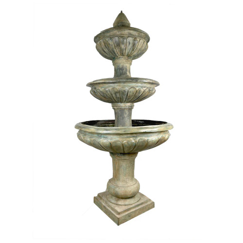 Three Tier Traditional Bronze Fountain Sculpture