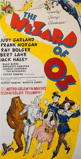 The Wizard of Oz 1939 3 Sheet Poster Fine Art Lithograph The Wizard of Oz 1939 3 Sheet Poster Fine Art Lithograph