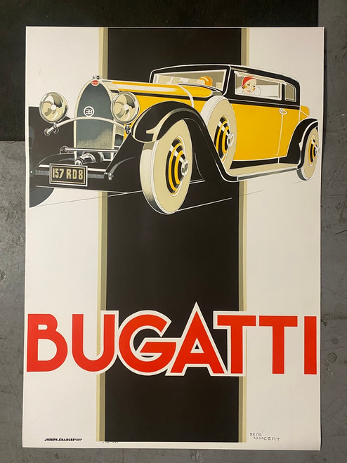 Bugatti Le Champion du Monde 1926 Racing Car Lithograph - DaVinci