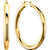 14k Yellow Gold Tube 4MM  Hoop Earrings