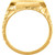 18k Yellow Gold Octagon Nugget Signet Ring