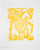 Target Horse Yellow Edition Linocut Block Print Mark T Smith