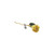 Lacquered 24k Gold Trimmed Yellow Rose