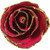 Lacquered 24k Gold Trimmed Magenta Rose