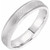 Knurled Beveled Edge Wedding Band in 18k Gold or Platinum