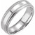 6mm Rope Edge Wedding Band with Milgrain  in 18k Gold or Platinum