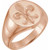 Men's Fleur de Lis Signet Ring in 14k Gold