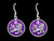 Order of the Dragon Enamel Earrings in Sterling Silver