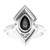 Sterling Silver Onyx Geometric Ring