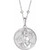 14k white gold Artemis coin necklace