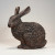 Bronze Sitting Hare Tabletop Sculpture