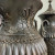 Bronze Elegant Floor Urn With Lid Pair
