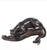 Bronze Panther on Log Sculpture