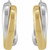 Double Hoop Earrings in 14k Yellow and White Gold