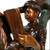 Bronze Boy with Dog Reading Mailbox Sculpture