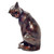 Bronze Egyptian Cat Tabletop Sculpture