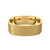 Square Comfort Fit Wedding Band with Stone Finish in 14k Gold or Platinum