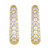 14k Gold Diamond Hoop Earrings