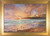Sunset at Santa Monica Pier By Thomas Kinkade Studios Framed Original Study Canvas 