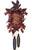 Engstler Black Forest Chalet Cuckoo Clock Exquisite 7 leaf Carved design with 3 birds  8 Day Weight Driven Movement