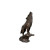 Bronze Howling Wolf on Rock Tabletop Sculpture