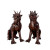 Chinese Foo Dragon Bronze Sculpture Sculpture Set