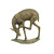 Baby Fawn Scratching Head Bronze Sculpture