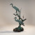 Two Crane Birds in Reeds Fountain Bronze Sculpture