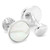 Sterling Silver Classic Formal Mother of Pearl Cufflinks