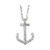 Diamond Anchor Necklace in 14k Yellow, Rose or White Gold