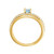 Aquamarine and 1/4 CTW Diamond Bypass Ring 14k Gold