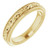 Sculptural Raised Floral 3.2 mm Wedding Band with Milgrain Edge in 14k or 18 Gold or Platinum
