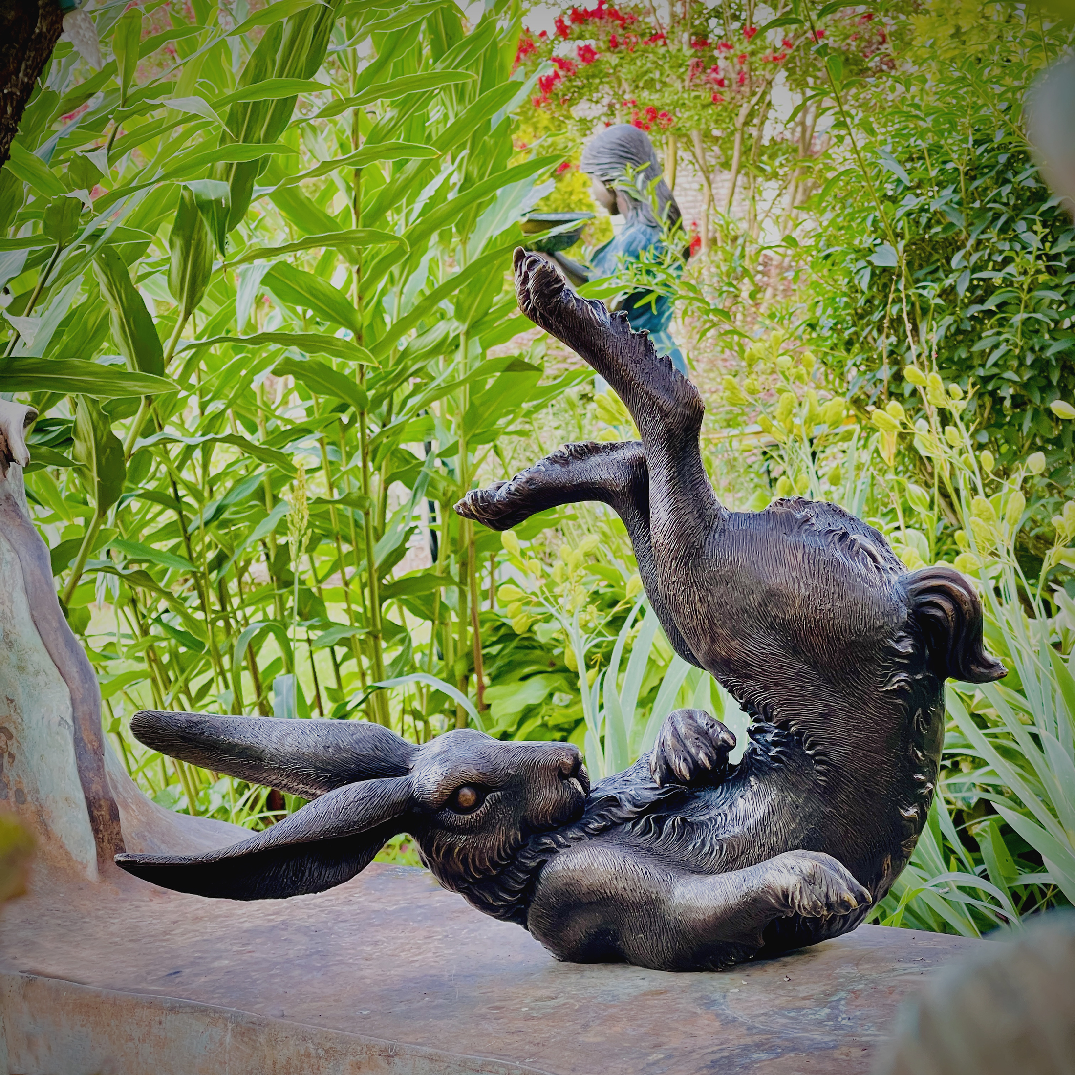 Meet Baxter the Tumbling Bunny Rabbit Tabletop Bronze Sculpture ...
