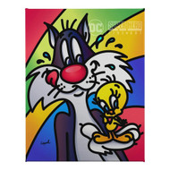 Sylvester and Tweety Gallery Wrapped Canvas by Lisa Lopuck